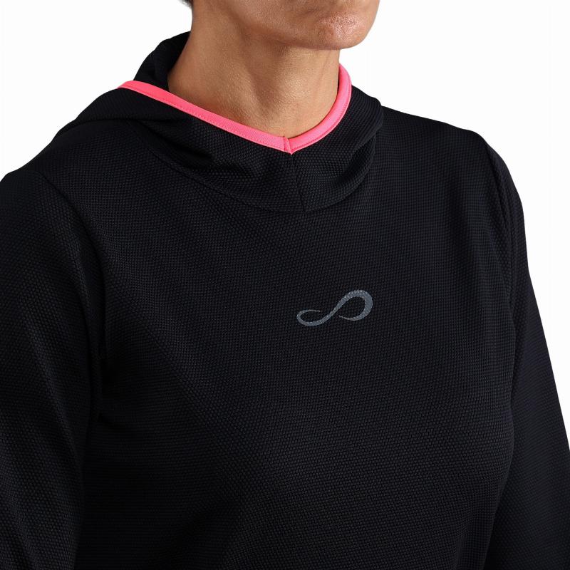 Sudadera Endless Breath Line Negro Verde Forest