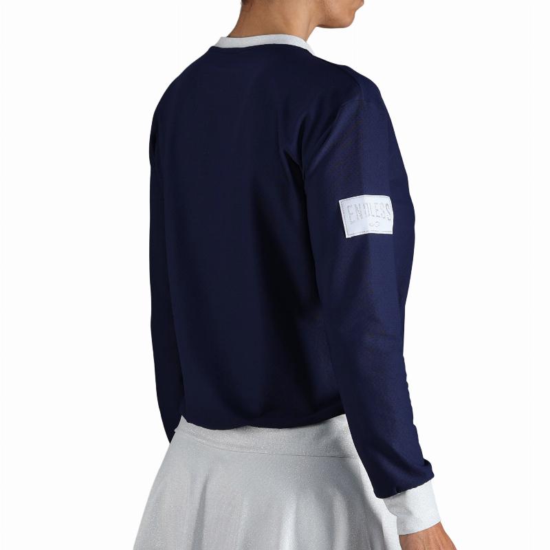 Sudadera Endless Inner Tech Azul Marino Plata