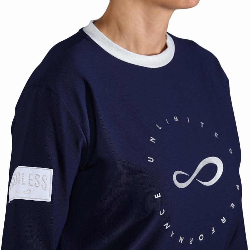 Sudadera Endless Inner Tech Azul Marino Plata