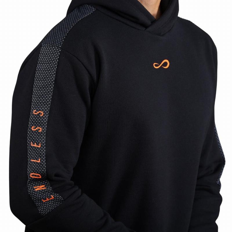 Sudadera Endless Rush II Negro Naranja