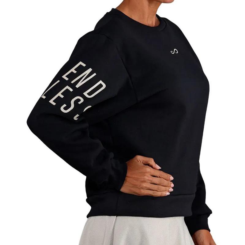 Sudadera Endless Swell Negro Dorado