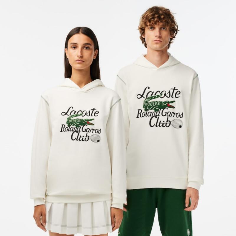 Lacoste Sport Roland Garros Edition Blanco Unisex Lacoste Felpa