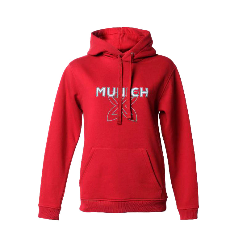 Sweat à capuche rouge Munich Atomik