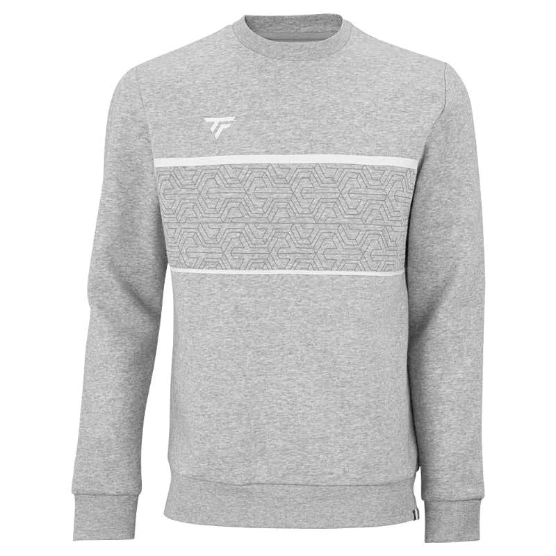 Sweat-shirt en argent tecnifibre