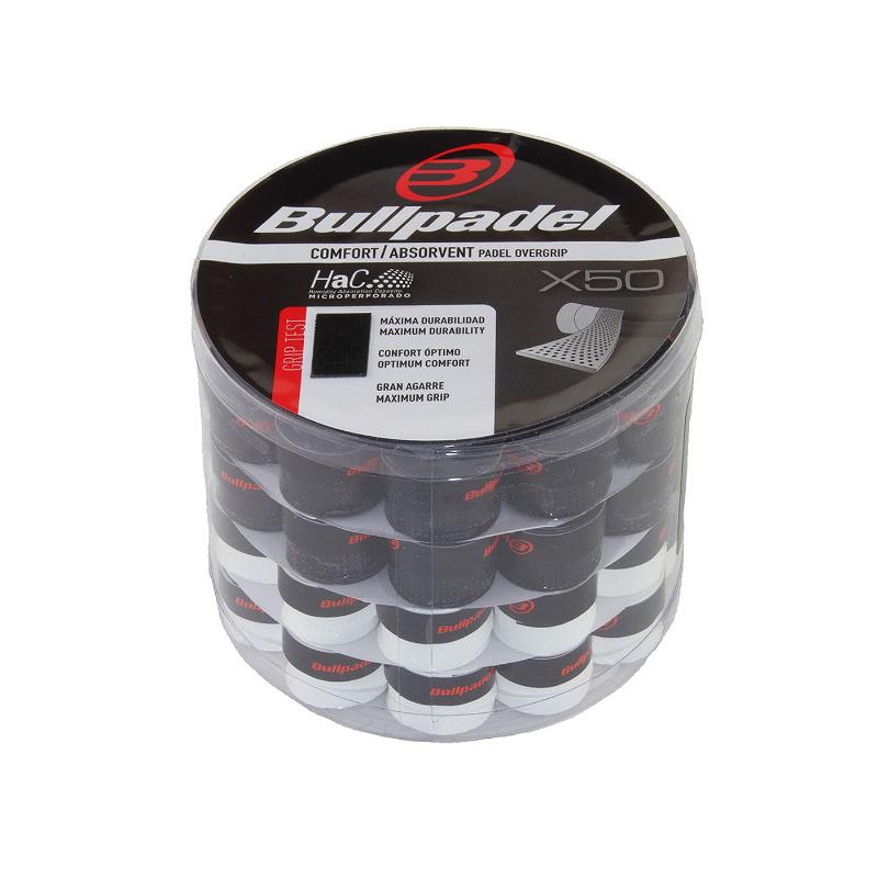 Bullpadel Drum GB1201 Bianco nero 50 overgrips