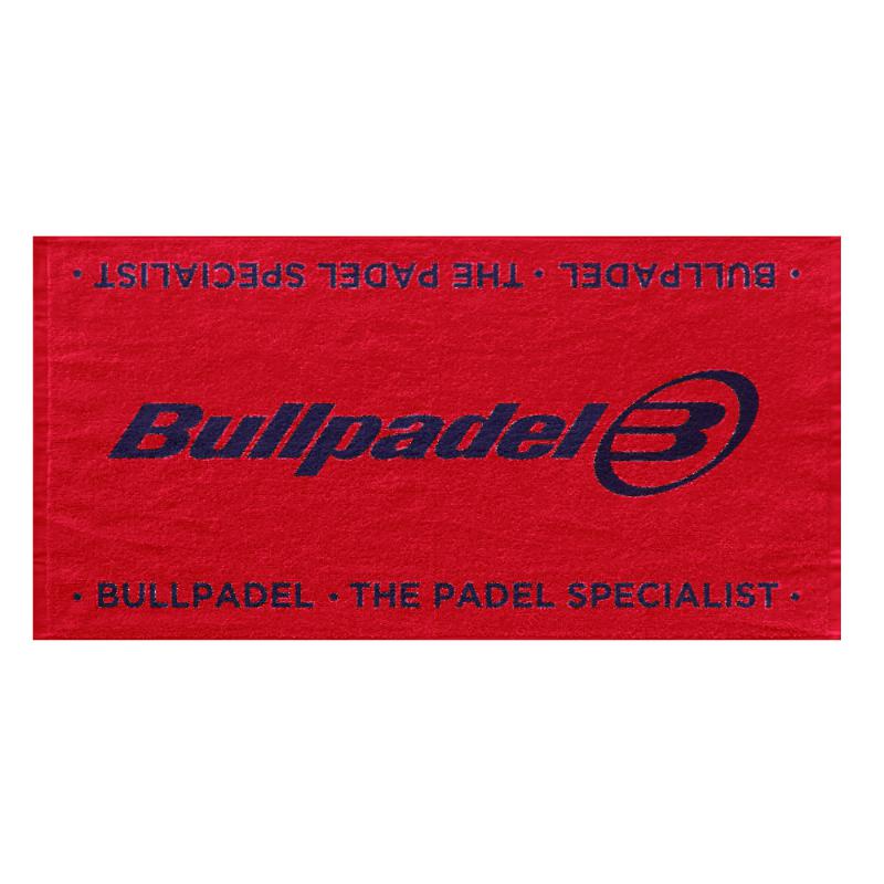 Toalla Bullpadel 100x50 Rojo Negro