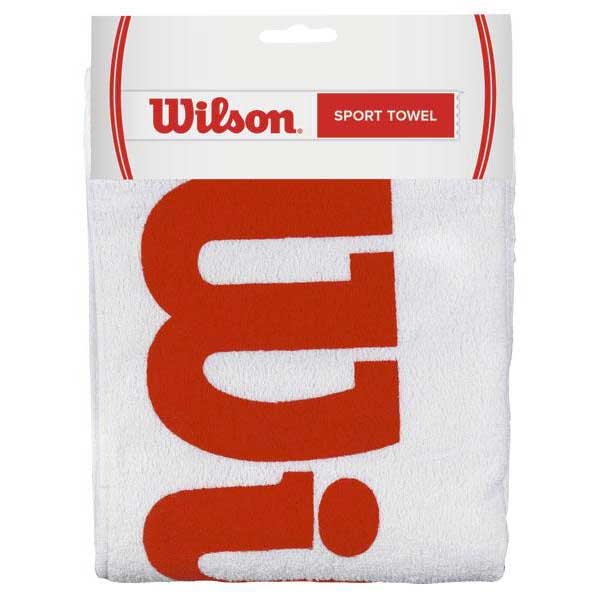 Wilson Sport White Red Grande Handtuch