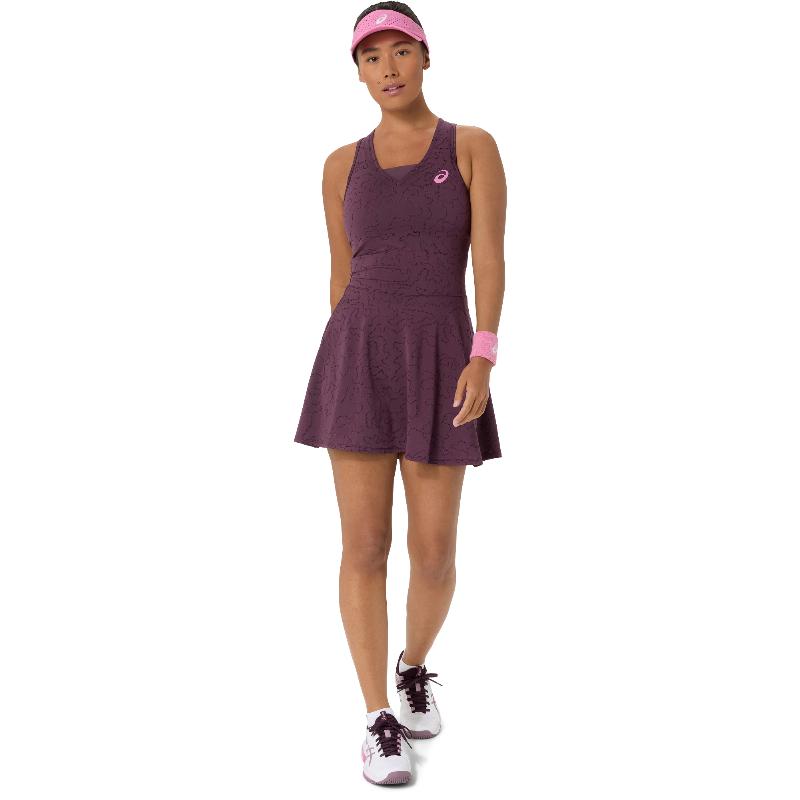 Vestido Asics Match Jacquard Granate Oscuro