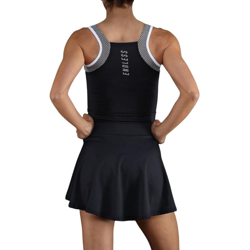 Vestido Endless Orbit Negro Blanco