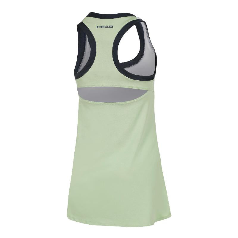 Green White Head Play Tech Dress