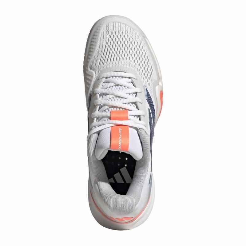 Zapatillas Adidas Barricade 14 Blanco Azul Naranja Mujer