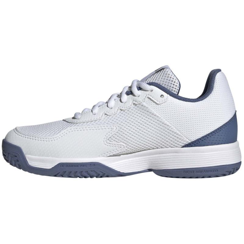 Zapatillas Adidas Courtflash Blanco Azul Junior