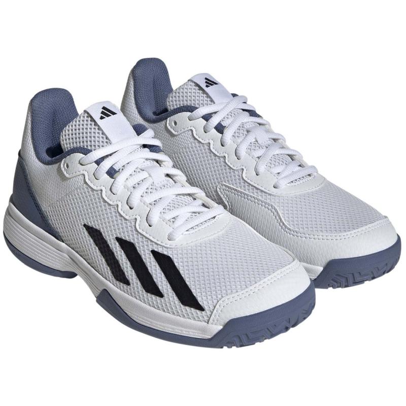 Zapatillas Adidas Courtflash Blanco Azul Junior