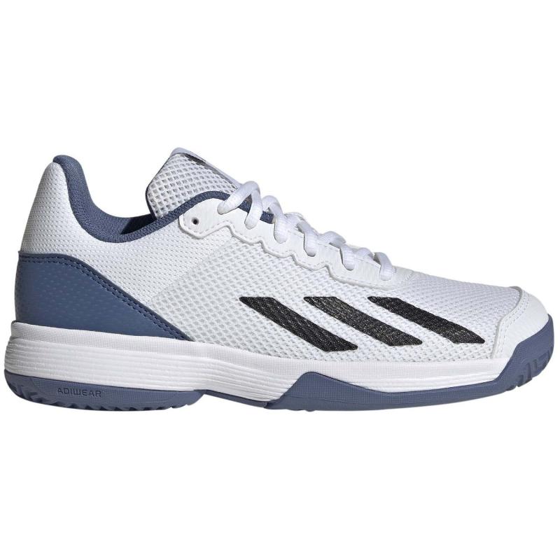 Zapatillas Adidas Courtflash Blanco Azul Junior