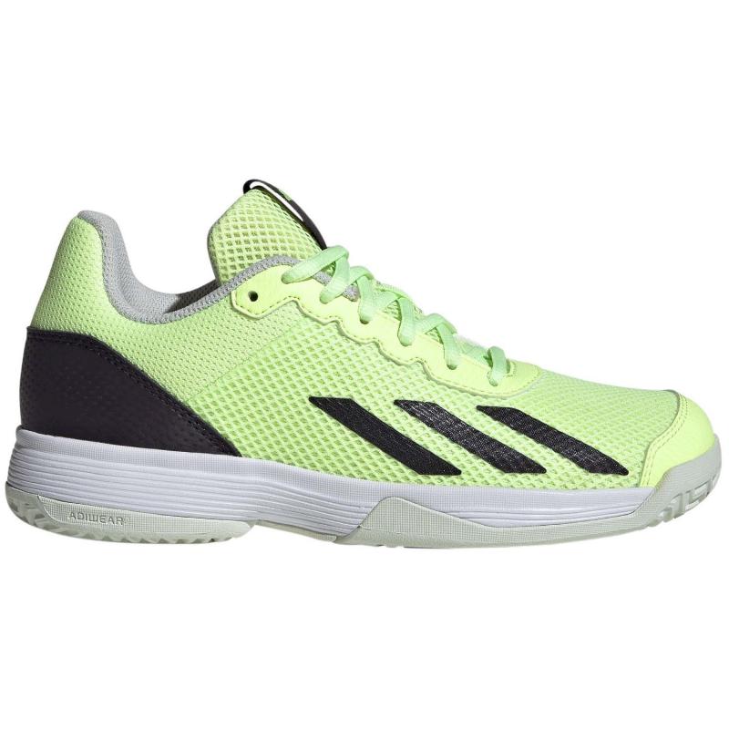 Adidas Courtflash Green Fluor Junior Sneakers