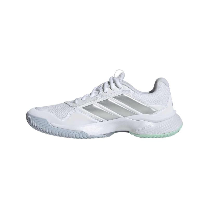 Zapatillas Adidas GameCourt 3 Blanco Plata Mujer