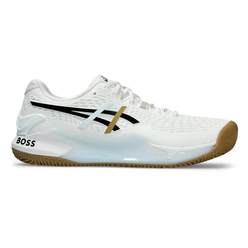 Zapatillas Asics Boss Gel Resolution 9 Clay Blanco Dorado