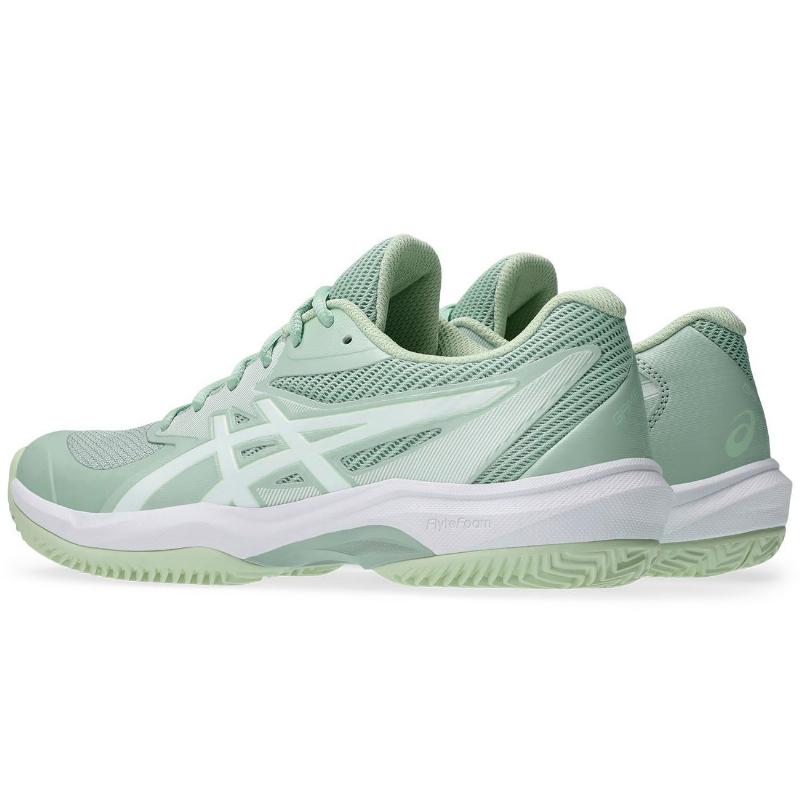 Zapatillas Asics Game FF Clay Verde Liquen Blanco Mujer
