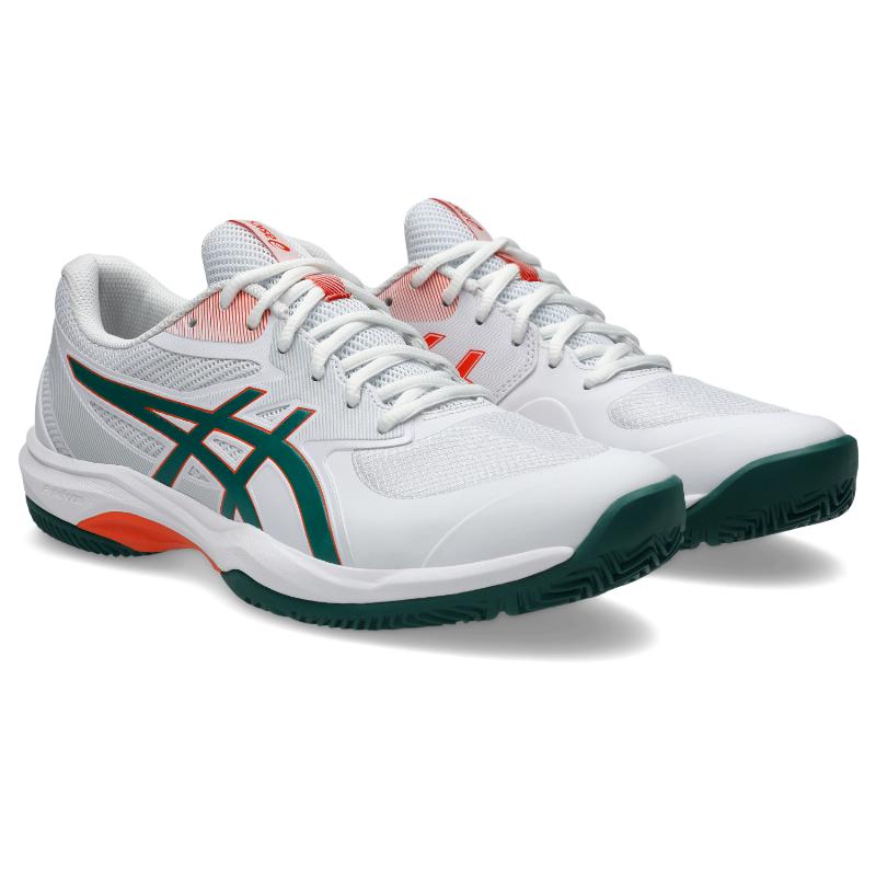 Chaussures Asics Game FF Padel blanc vert orange