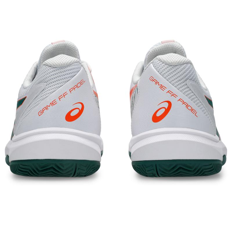 Chaussures Asics Game FF Padel blanc vert orange