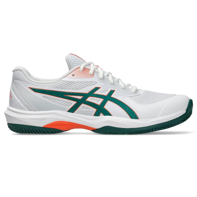 Chaussures Asics Game FF Padel blanc vert orange