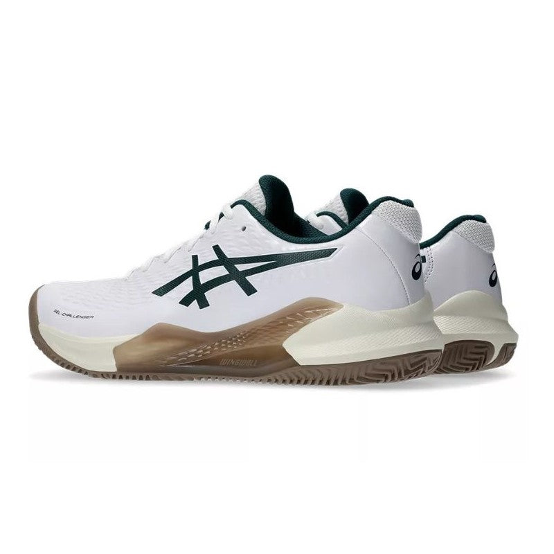 Asics Gel Challenger 14 Clay White Dark Green Chaussures