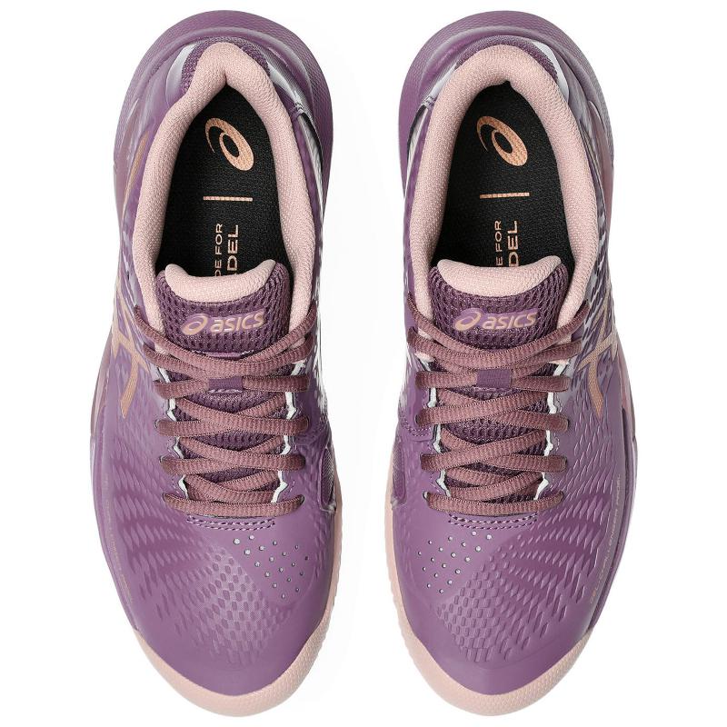 Asics Gel Challenger Sneakers 14 Padel Dark UBE Gold Rose Woman