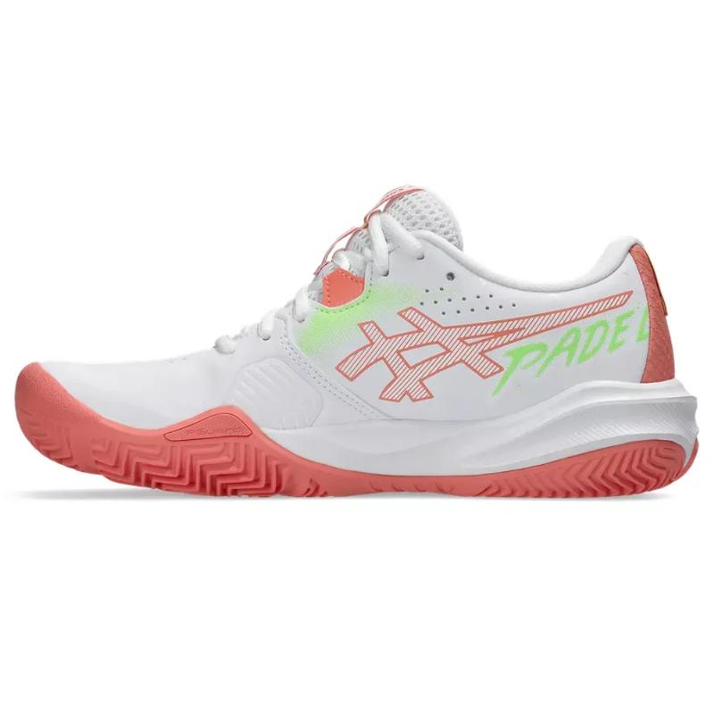Zapatillas Asics Gel Challenger 15 Padel Blanco Guayaba Mujer