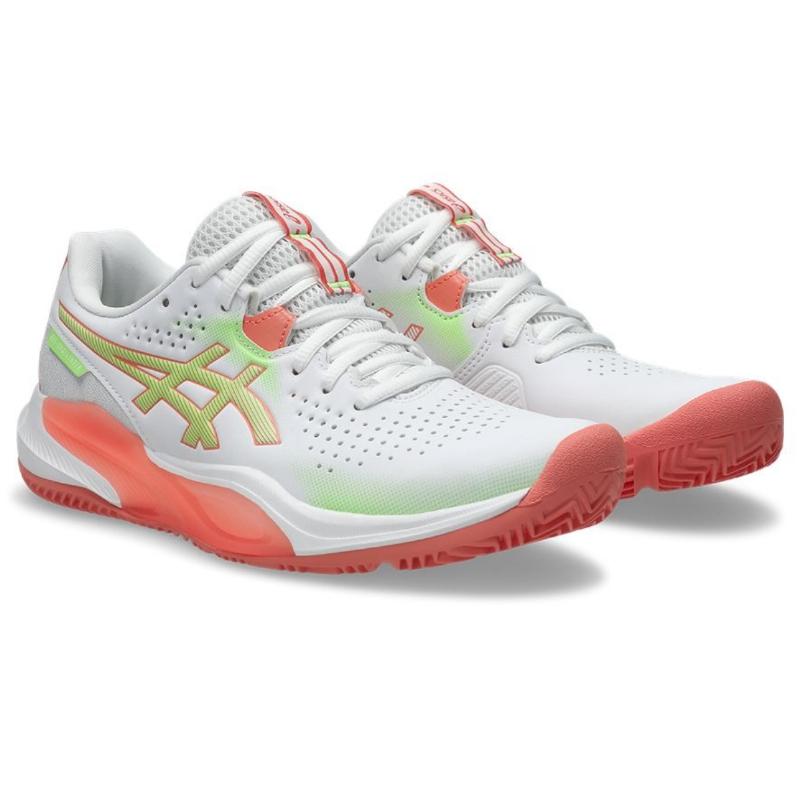 Zapatillas Asics Gel Challenger 15 Padel Blanco Guayaba Mujer