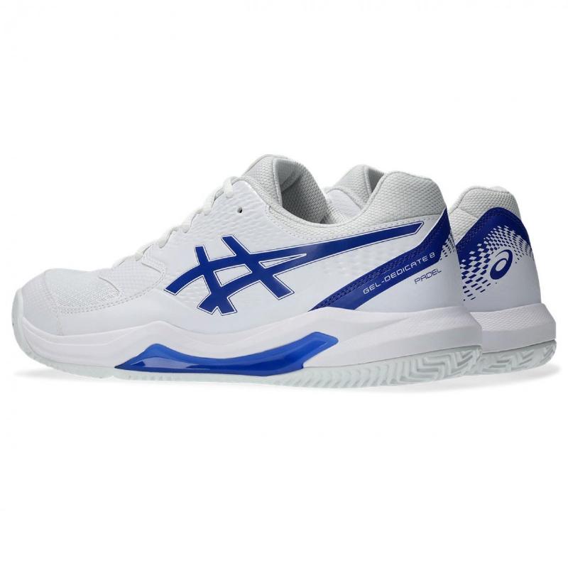 Zapatillas Asics Gel Dedicate 8 Padel Blanco Azul Cobalto