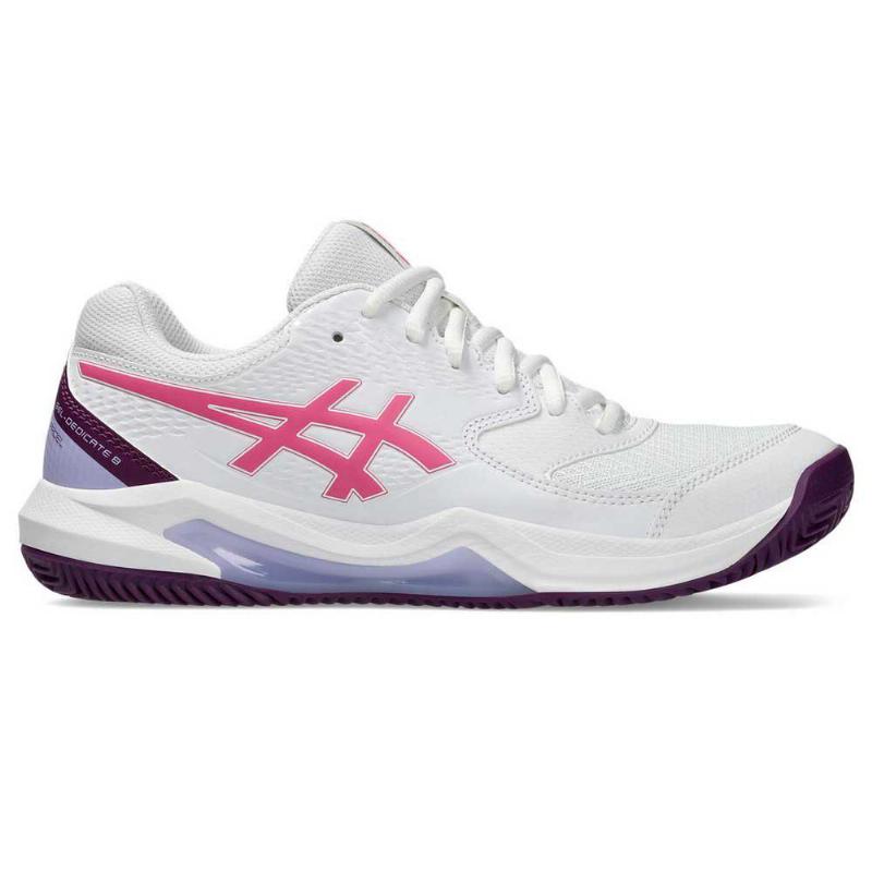 Zapatillas Asics Gel Dedicate 8 Padel Blanco Dragon Fruit Mujer