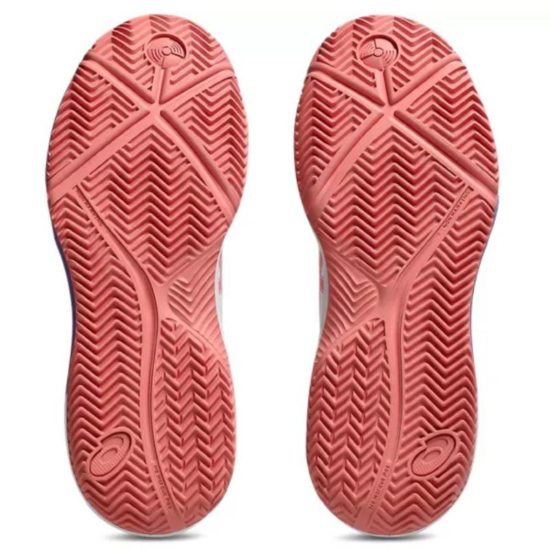 Zapatillas Asics Gel Dedicate 8 Padel Blanco Rosa Mujer