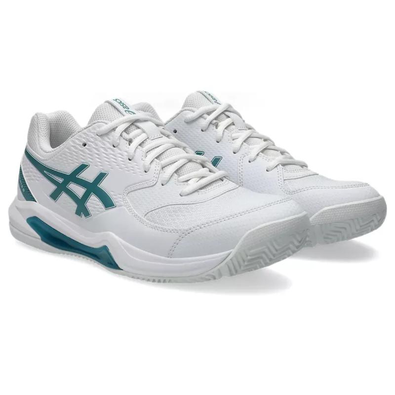 Zapatillas Asics Gel Dedicate 8 Padel Blanco Verde Pino