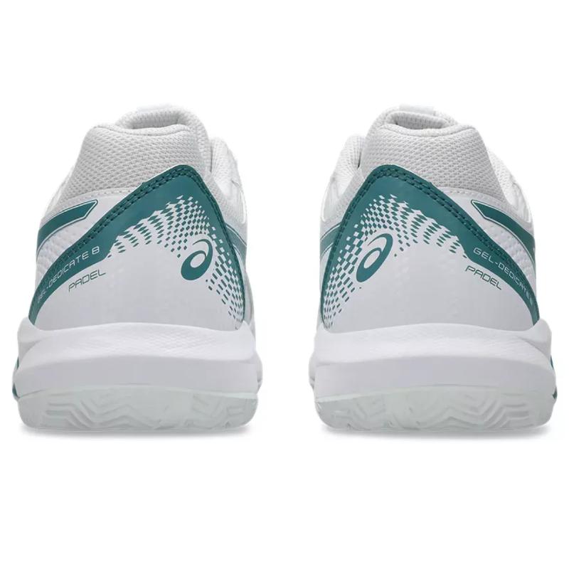 Zapatillas Asics Gel Dedicate 8 Padel Blanco Verde Pino