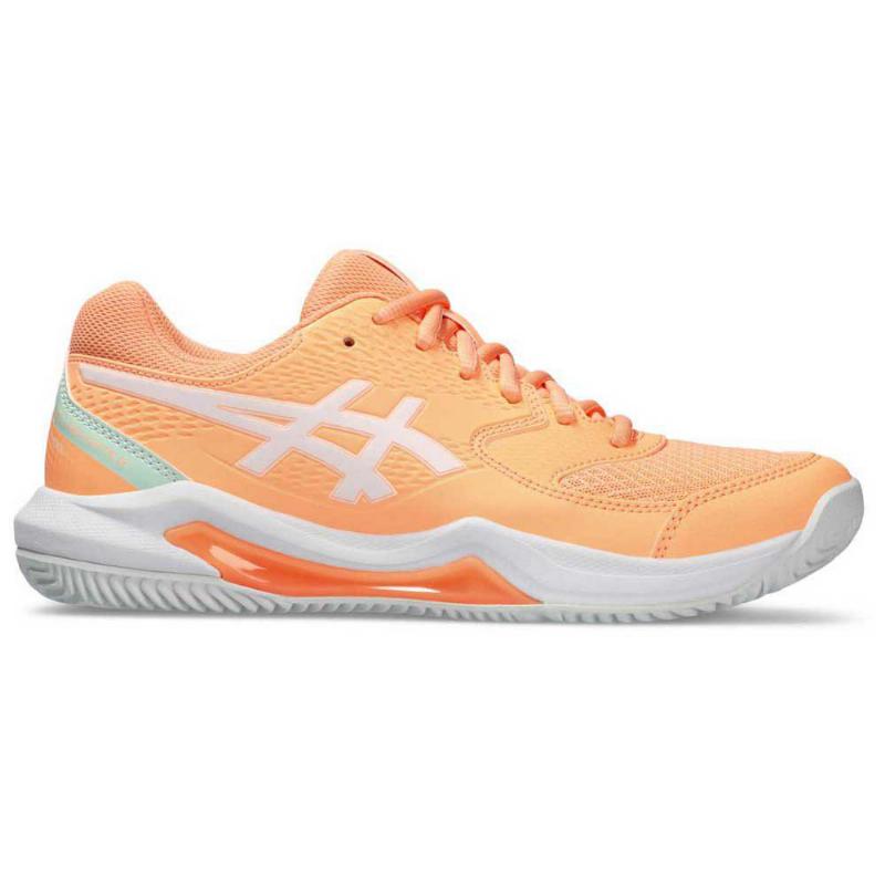 Gel asics dedicare scarpe 8 padel arancione donna bianca