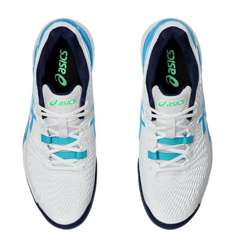 Risoluzione gel asics 9 scarpe argilla blanco aqua