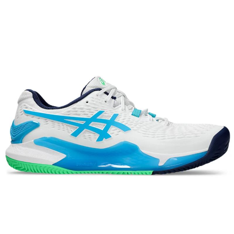 Risoluzione gel asics 9 scarpe argilla blanco aqua