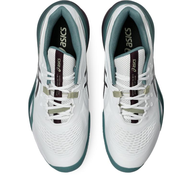 Zapatillas Asics Gel Resolution X Clay Blanco Granate Oscuro