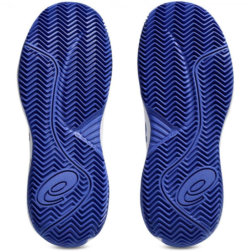 Zapatillas Asics Gel Resolution X Clay GS Blanco Azul Cobalto Junior