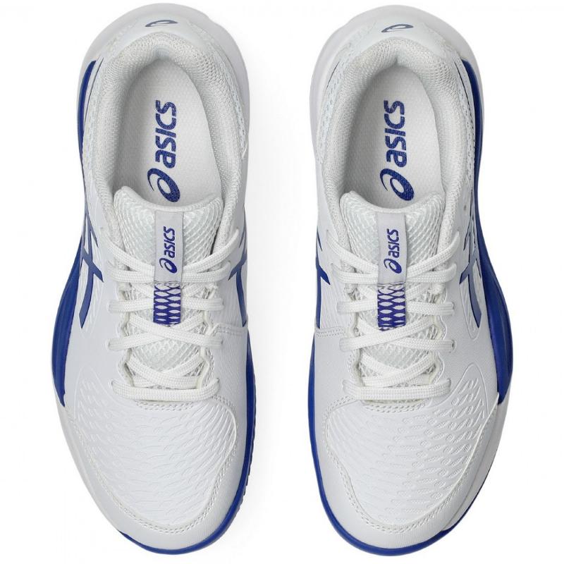 Zapatillas Asics Gel Resolution X Clay GS Blanco Azul Cobalto Junior