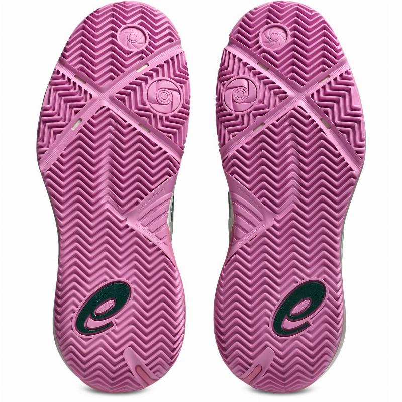 Zapatillas Asics Gel Resolution X Padel Beige Verde Mujer