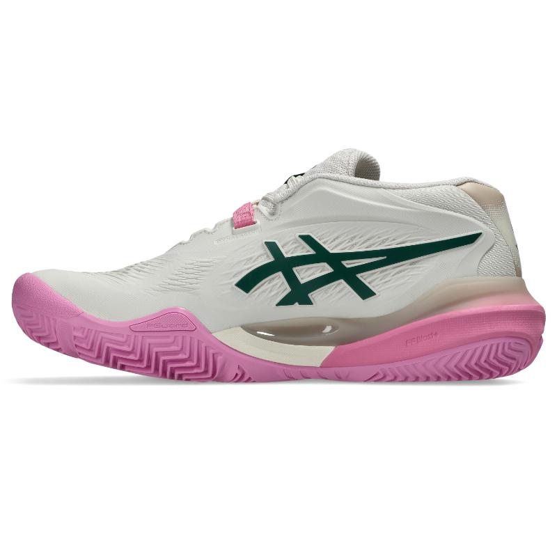 Zapatillas Asics Gel Resolution X Padel Beige Verde Mujer
