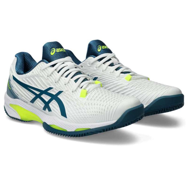 Asics Solution Speed ​​FF 2 Clay White Grey Blue Running Shoes