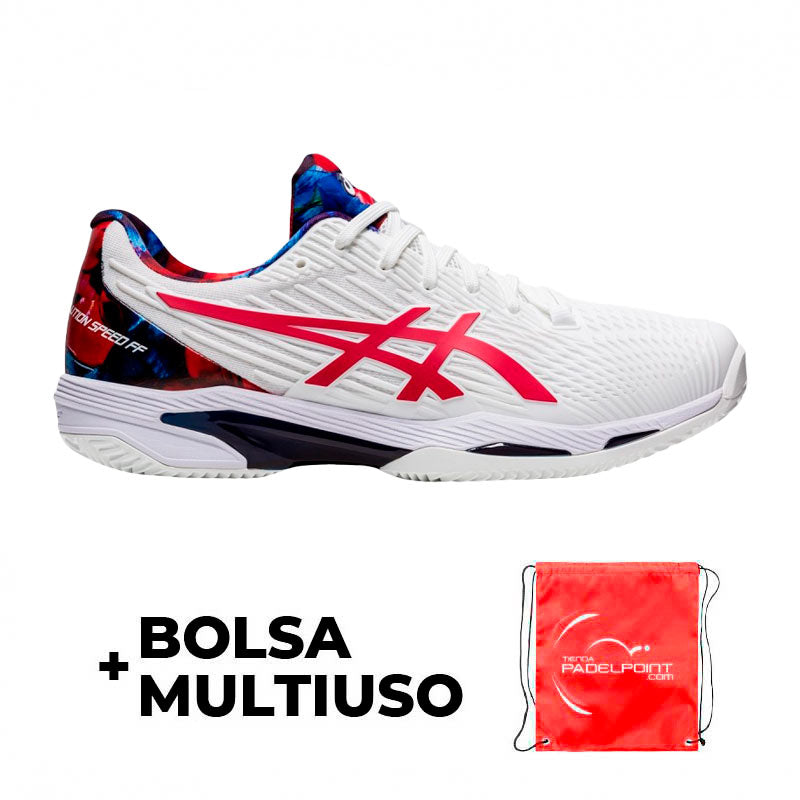 Zapatillas Asics Solution Speed FF 2 Clay L.E. Blanco Rojo Classic