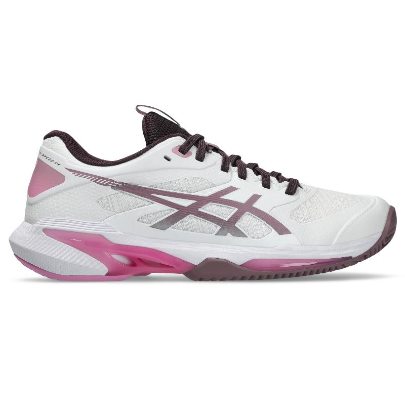 Scarpe Asics Solution Speed FF 4 Clay Bianco Malva da Donna