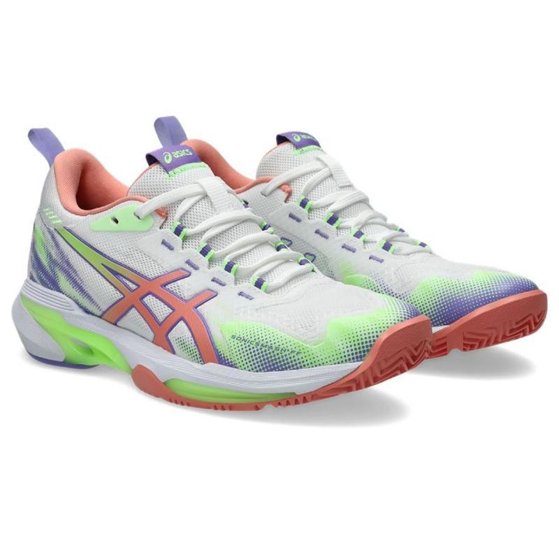 Asics Sonicsmash FF Weiß Rosa Damenschuhe