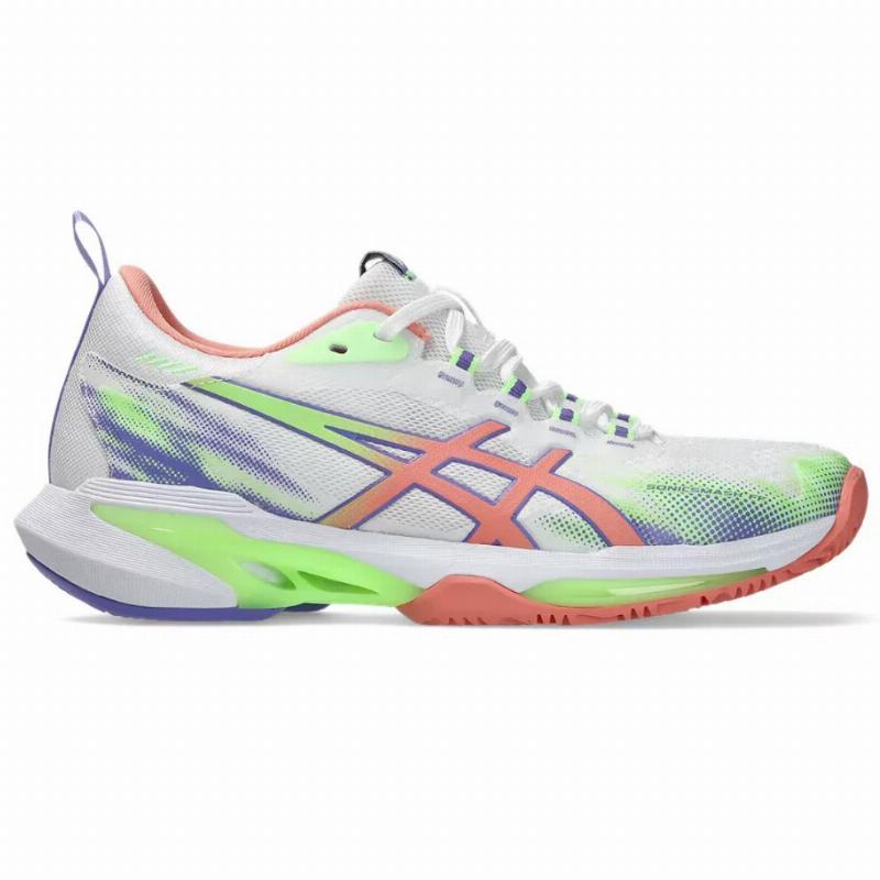 Chaussures Femme Asics Sonicsmash FF Blanc Rose