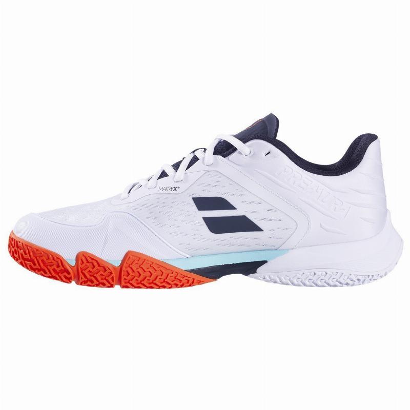 Zapatillas Babolat Juan Lebron Jet Premura 3 Blanco Naranja