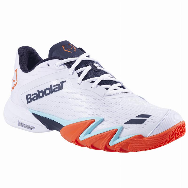Zapatillas Babolat Juan Lebron Jet Premura 3 Blanco Naranja