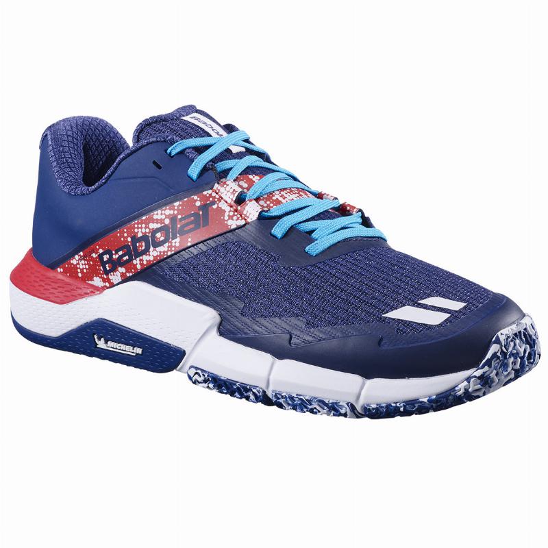 Zapatillas Babolat Movea 2 Azul Oscuro Rojo